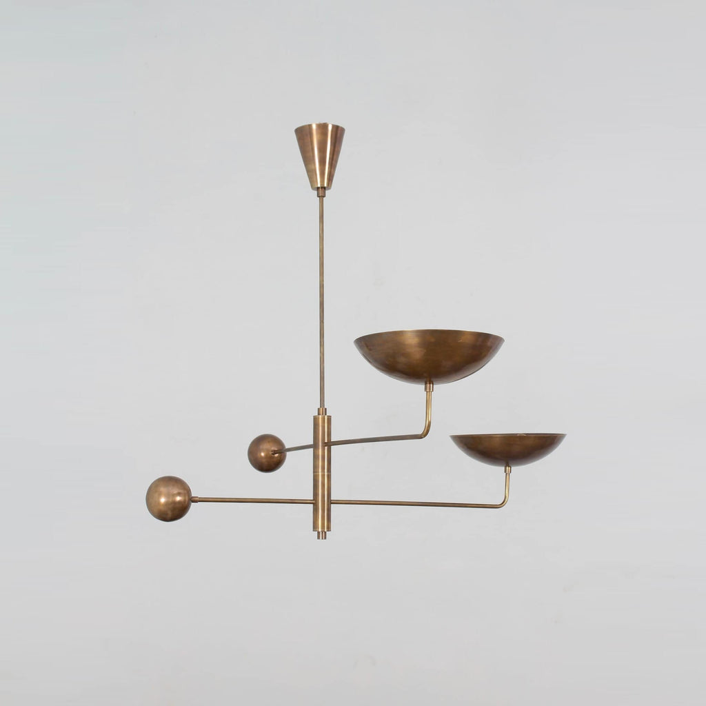 Ashenlyn Brass Chandelier-Moonnatur