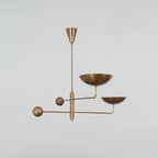 Ashenlyn Brass Chandelier-Moonnatur