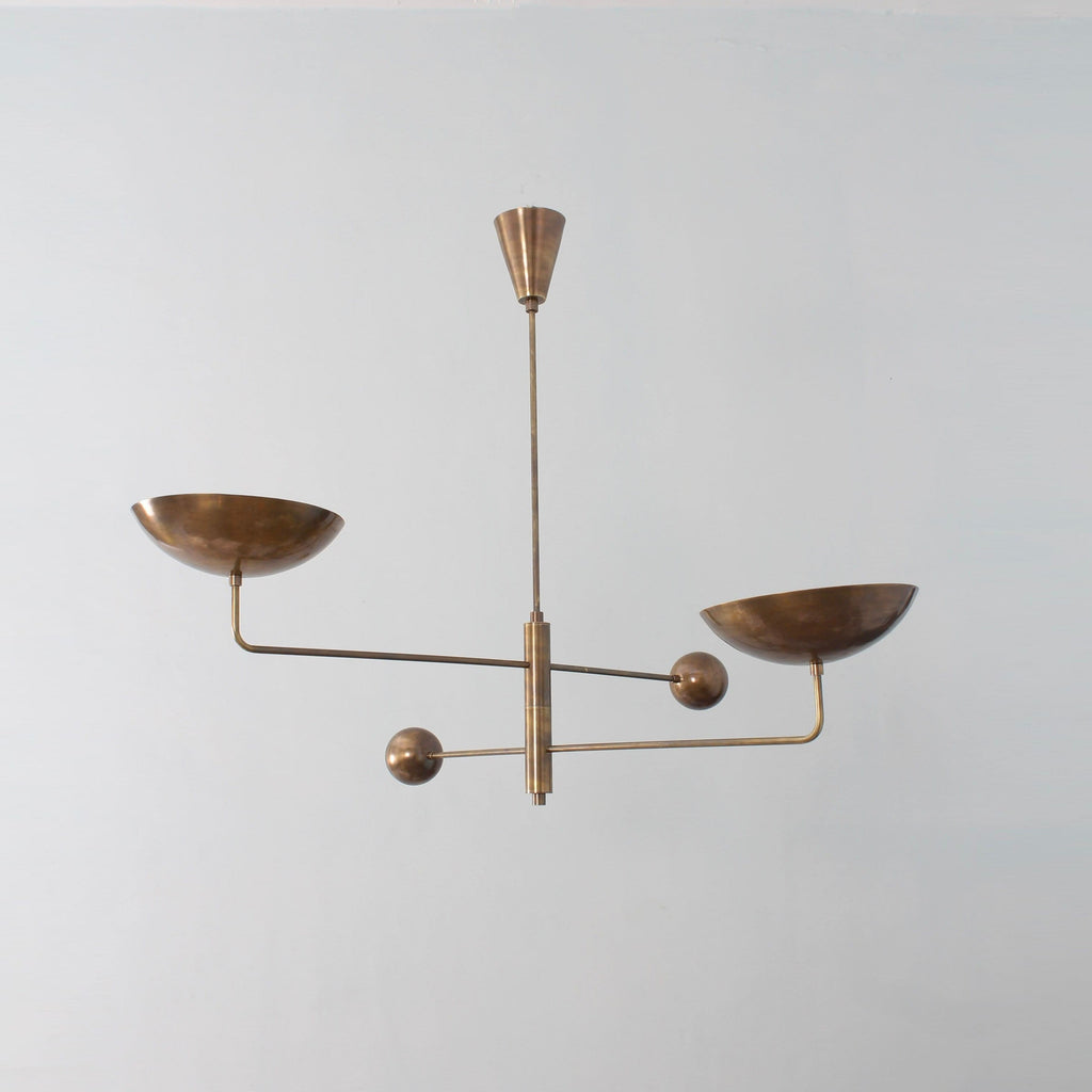 Ashenlyn Brass Chandelier-Moonnatur