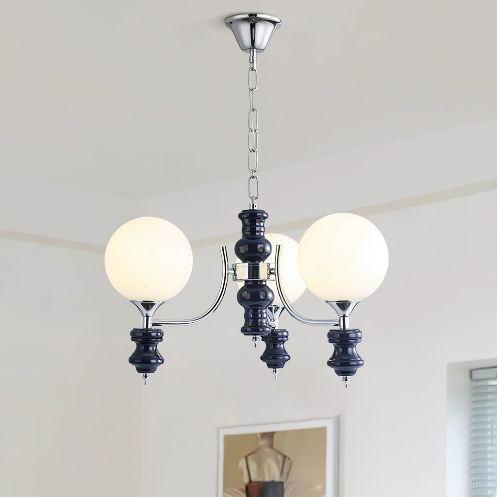 Grevena Glass Chandelier-Moonnatur