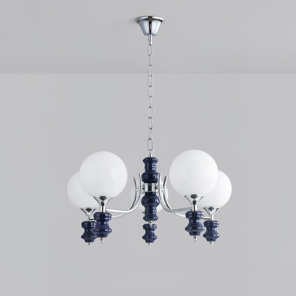 Grevena Glass Chandelier-Moonnatur