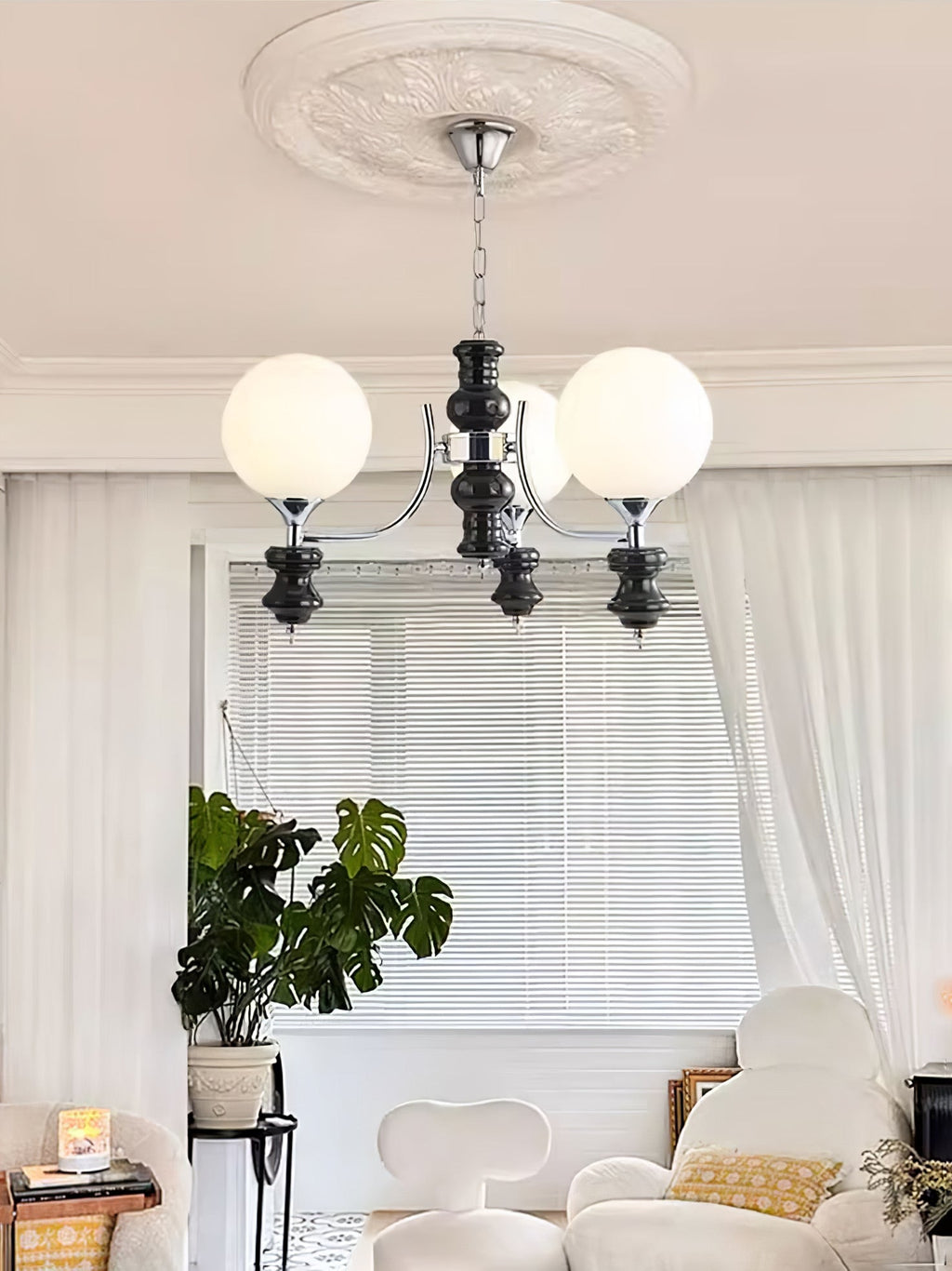 Grevena Glass Chandelier-Moonnatur