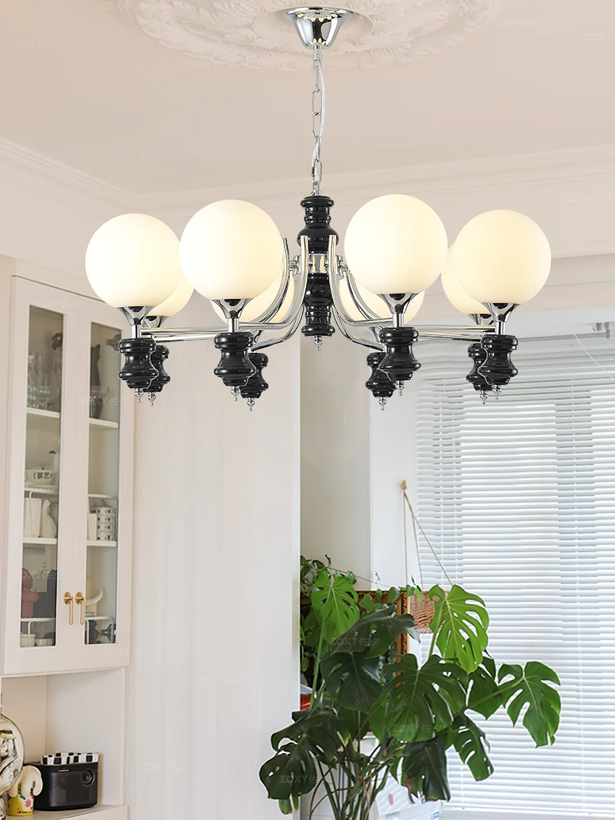 Grevena Glass Chandelier-Moonnatur