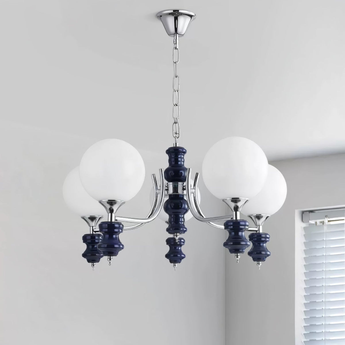 Grevena Glass Chandelier-Moonnatur