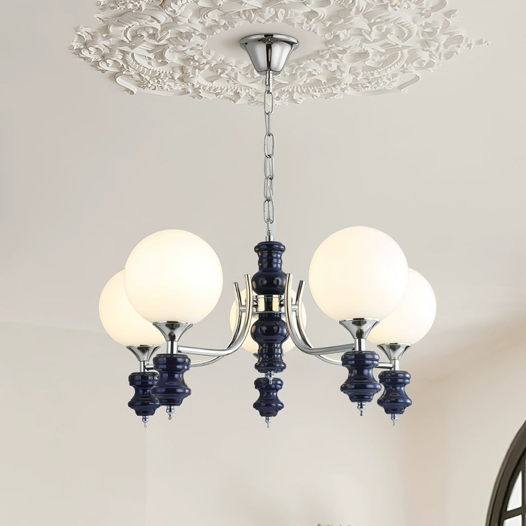 Grevena Glass Chandelier-Moonnatur