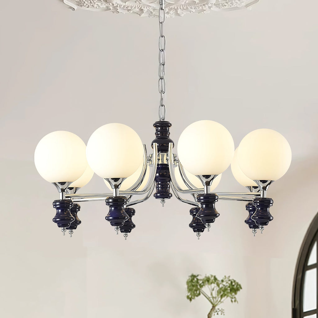 Grevena Glass Chandelier-Moonnatur