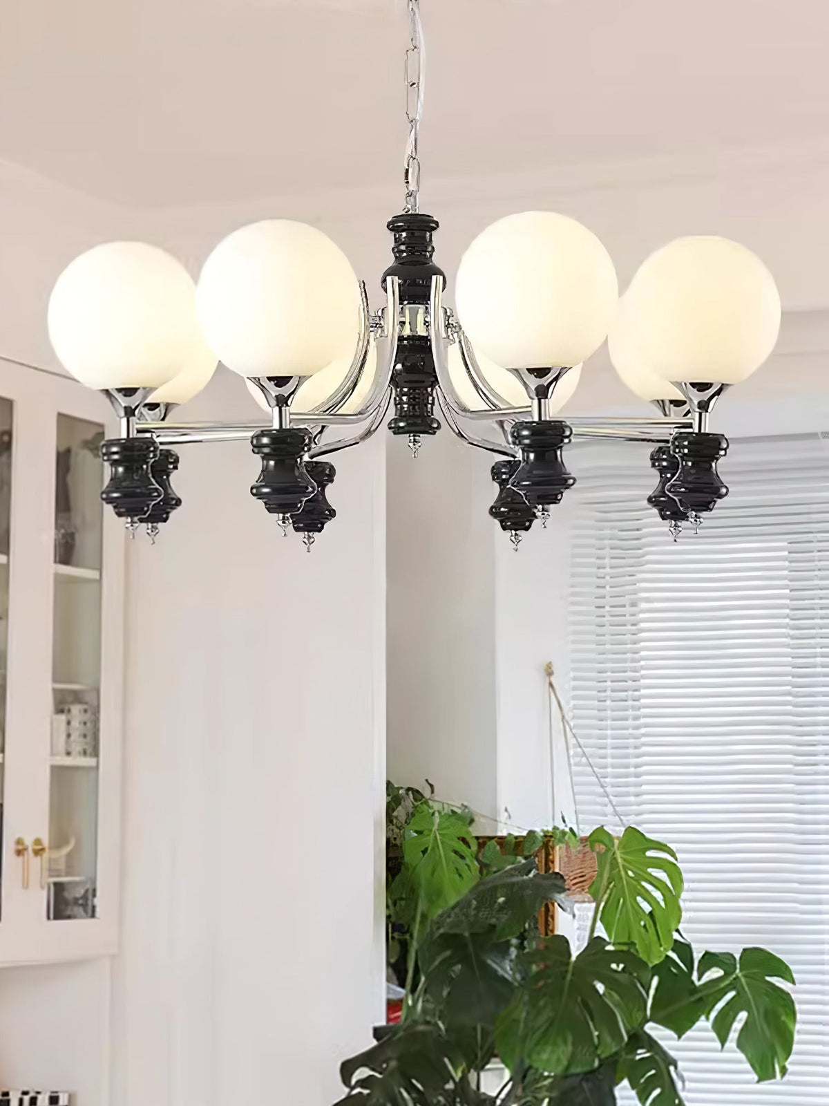 Grevena Glass Chandelier-Moonnatur