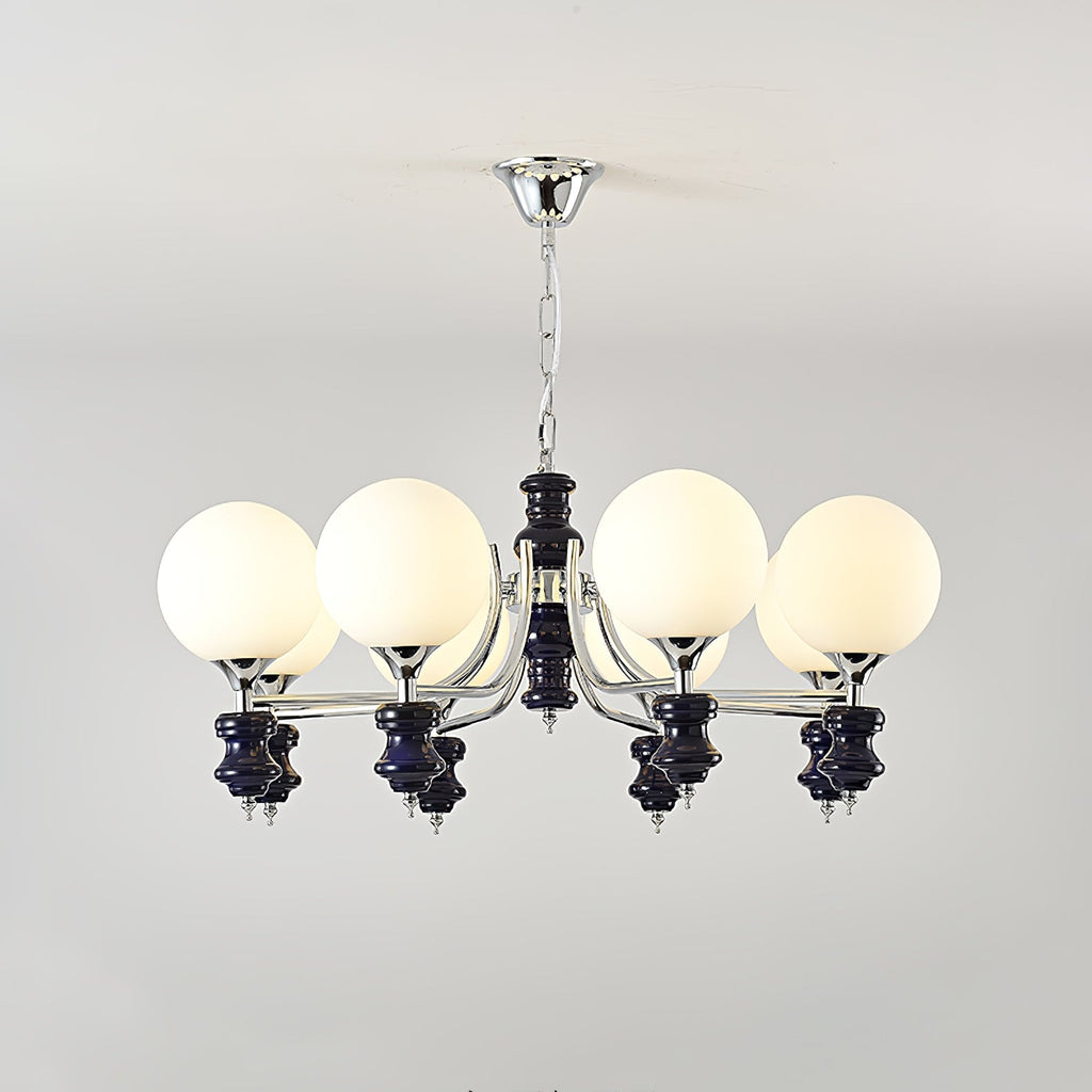 Grevena Glass Chandelier-Moonnatur