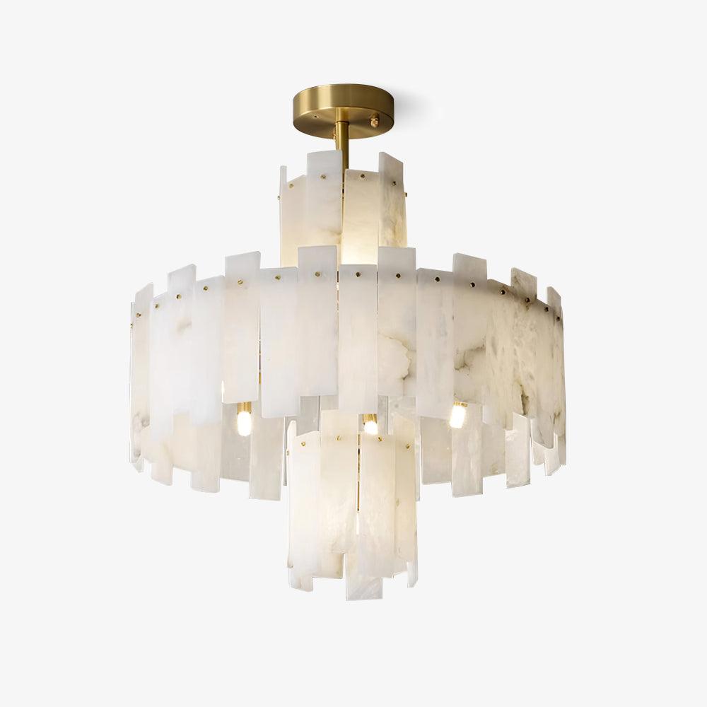 Dunselonna Alabaster Chandelier-Moonnatur
