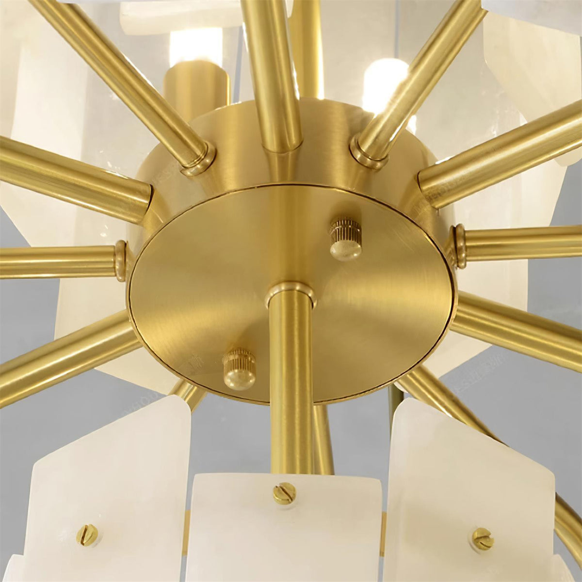Dunselonna Alabaster Chandelier-Moonnatur