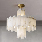 Dunselonna Alabaster Chandelier-Moonnatur