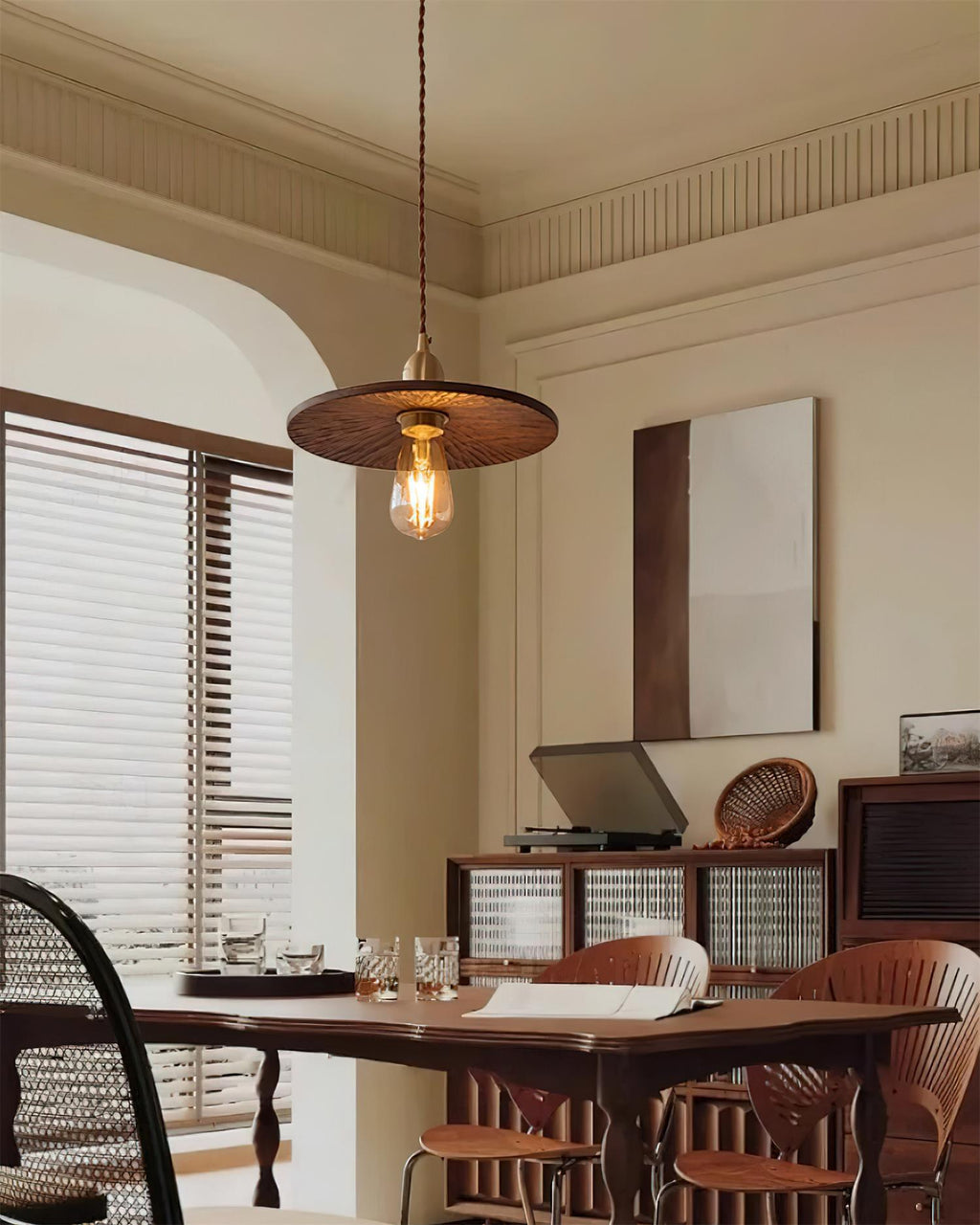 Emreneris Wood Pendant Light-Moonnatur