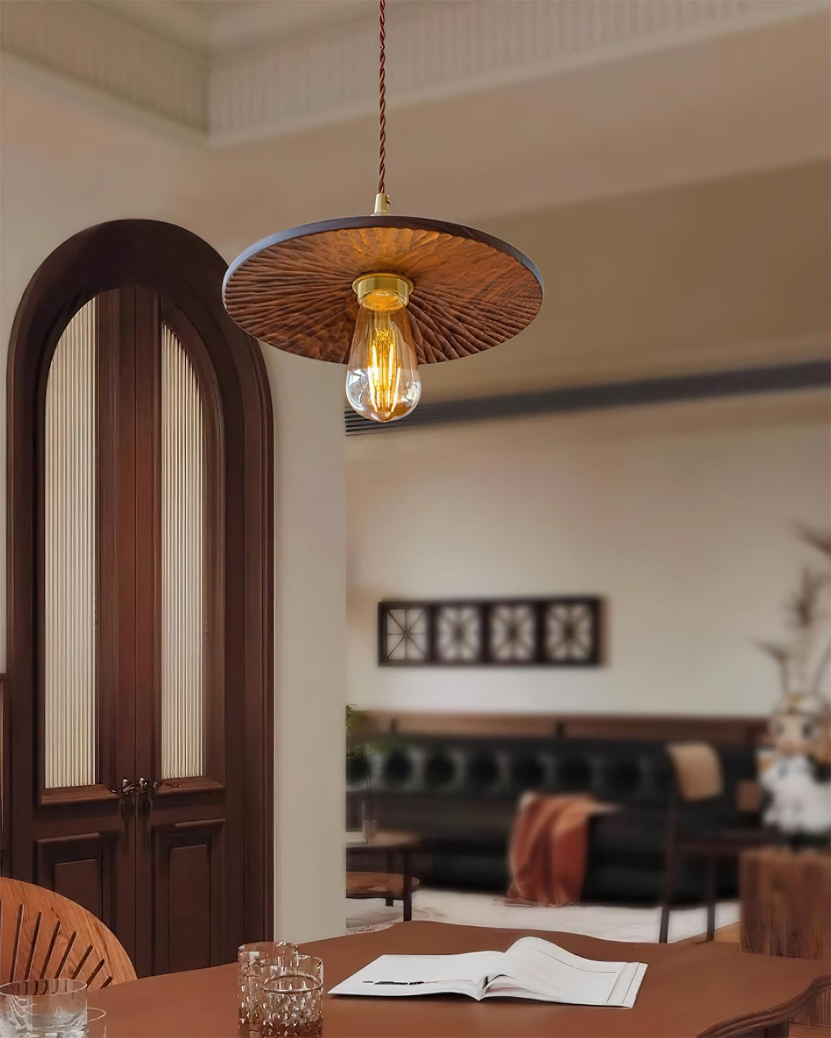 Emreneris Wood Pendant Light-Moonnatur