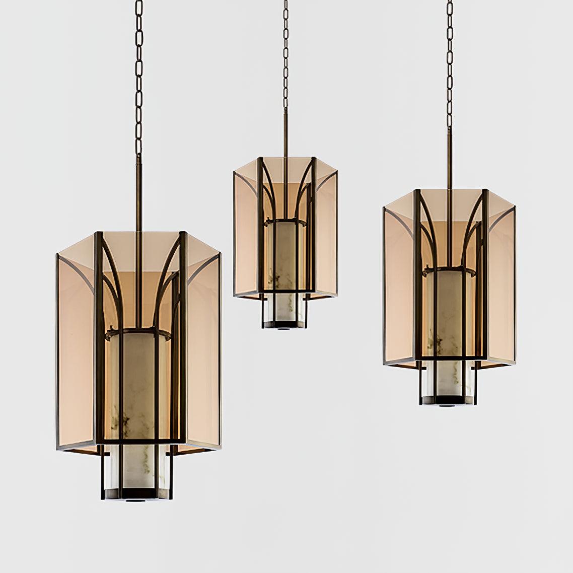 Oakenelle Alabaster Pendant Light-Moonnatur