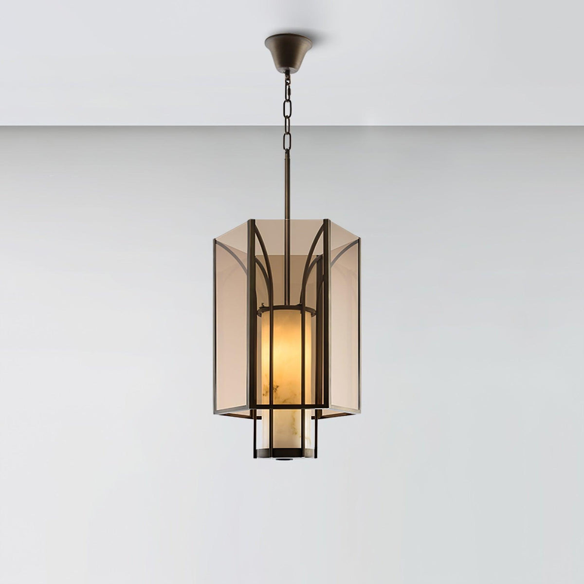 Oakenelle Alabaster Pendant Light-Moonnatur