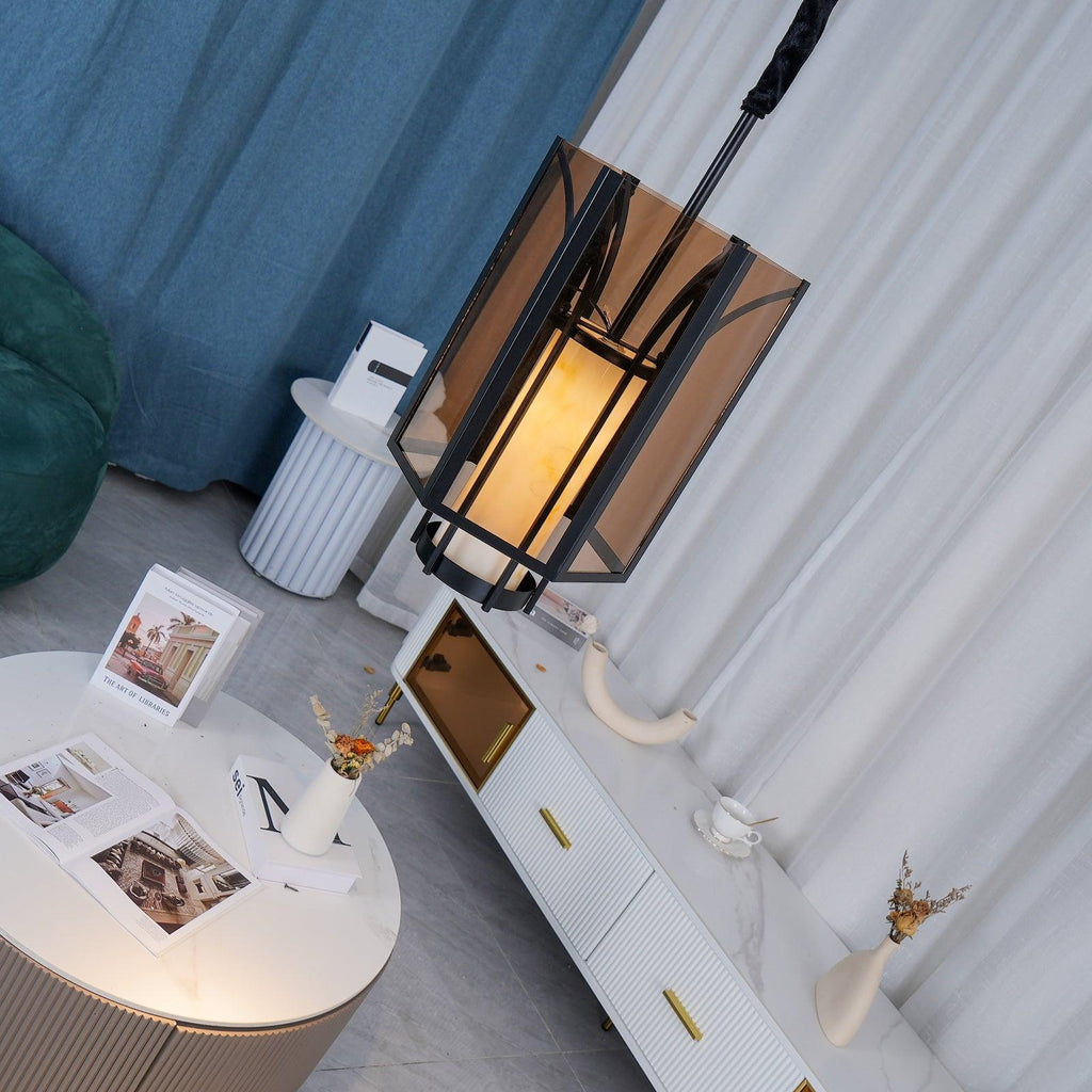 Oakenelle Alabaster Pendant Light-Moonnatur