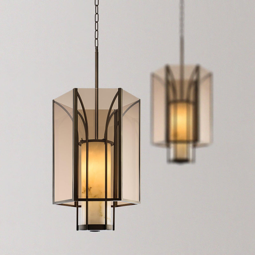 Oakenelle Alabaster Pendant Light-Moonnatur