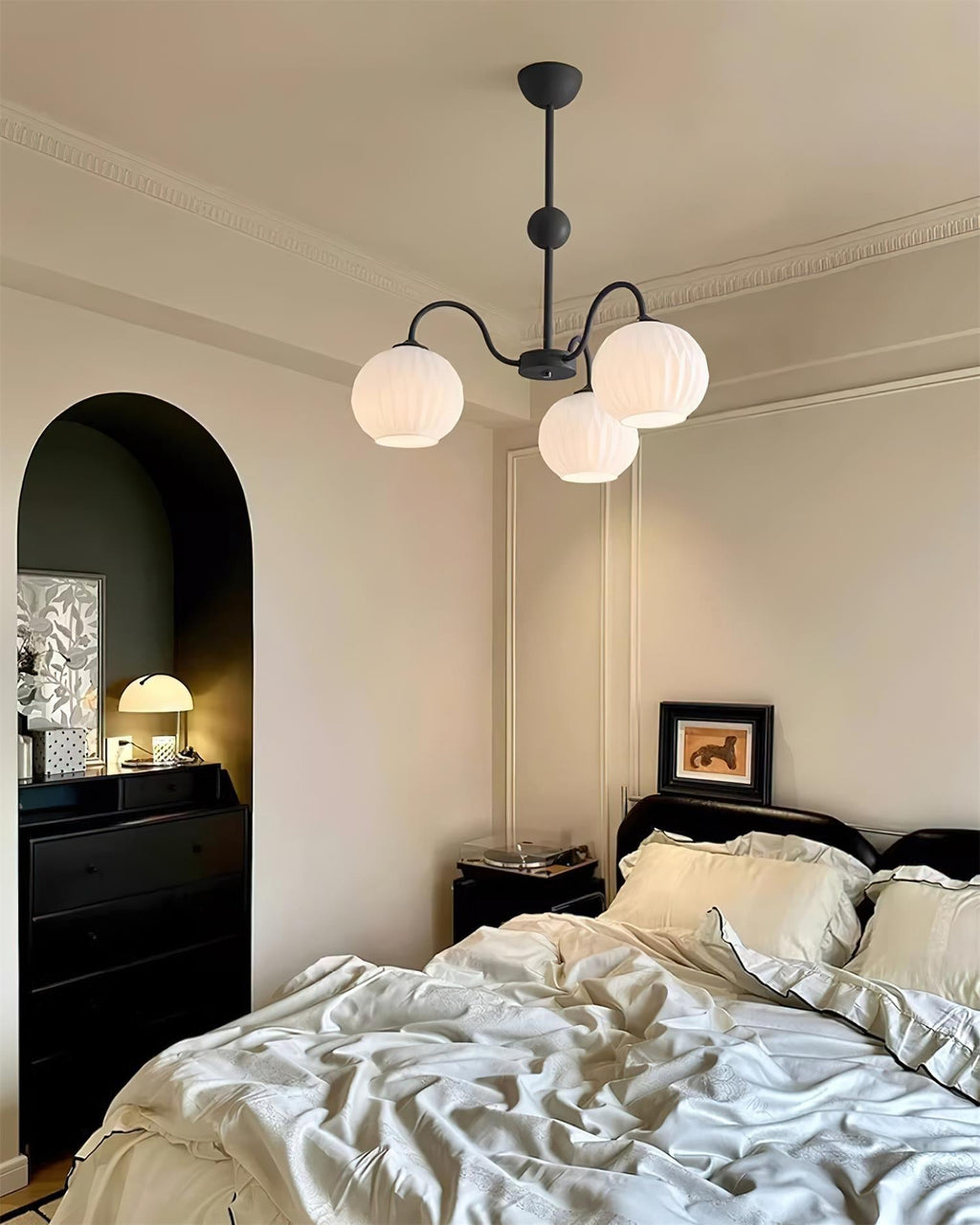 Merlenera Glass Chandelier-Moonnatur