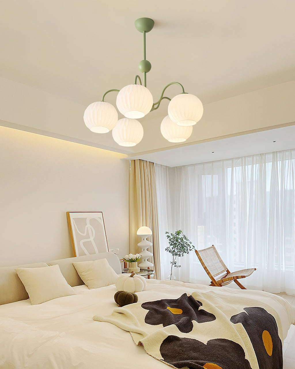 Merlenera Glass Chandelier-Moonnatur