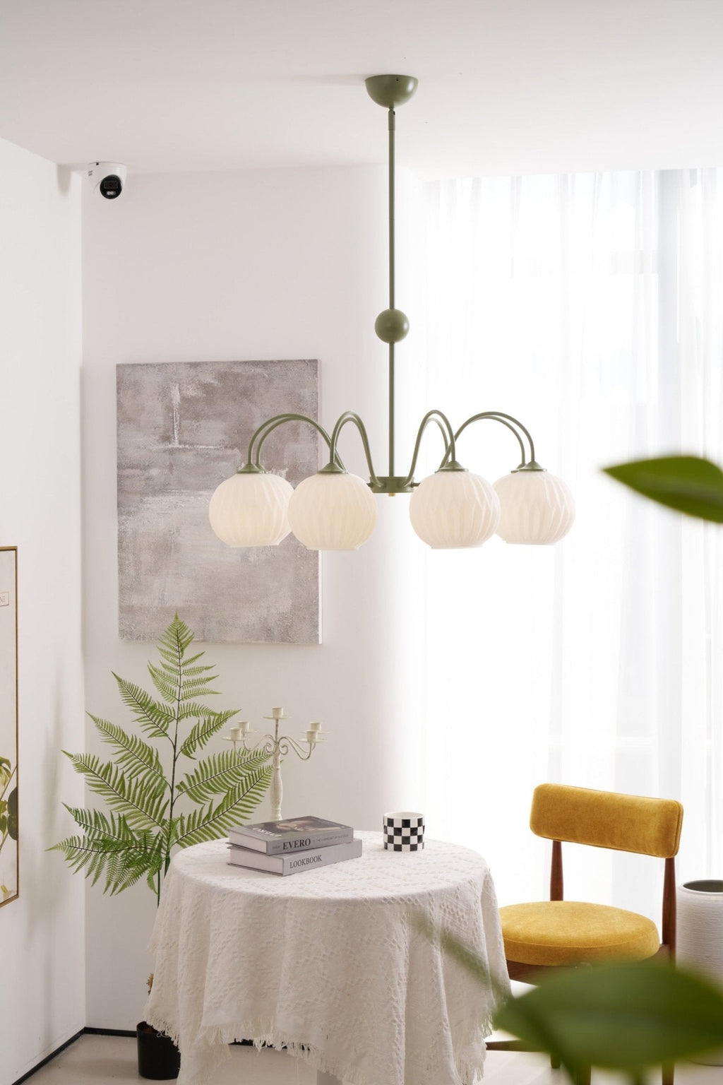 Merlenera Glass Chandelier-Moonnatur