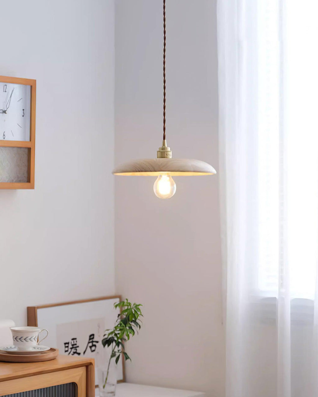 Rildenelyn Wood Pendant Light-Moonnatur