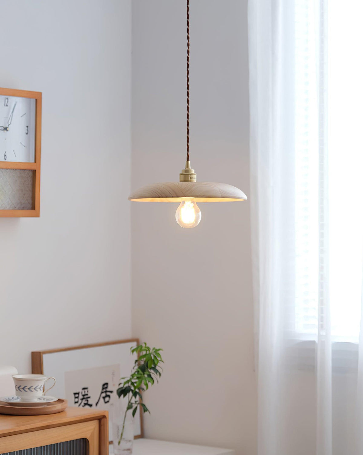 Rildenelyn Wood Pendant Light-Moonnatur