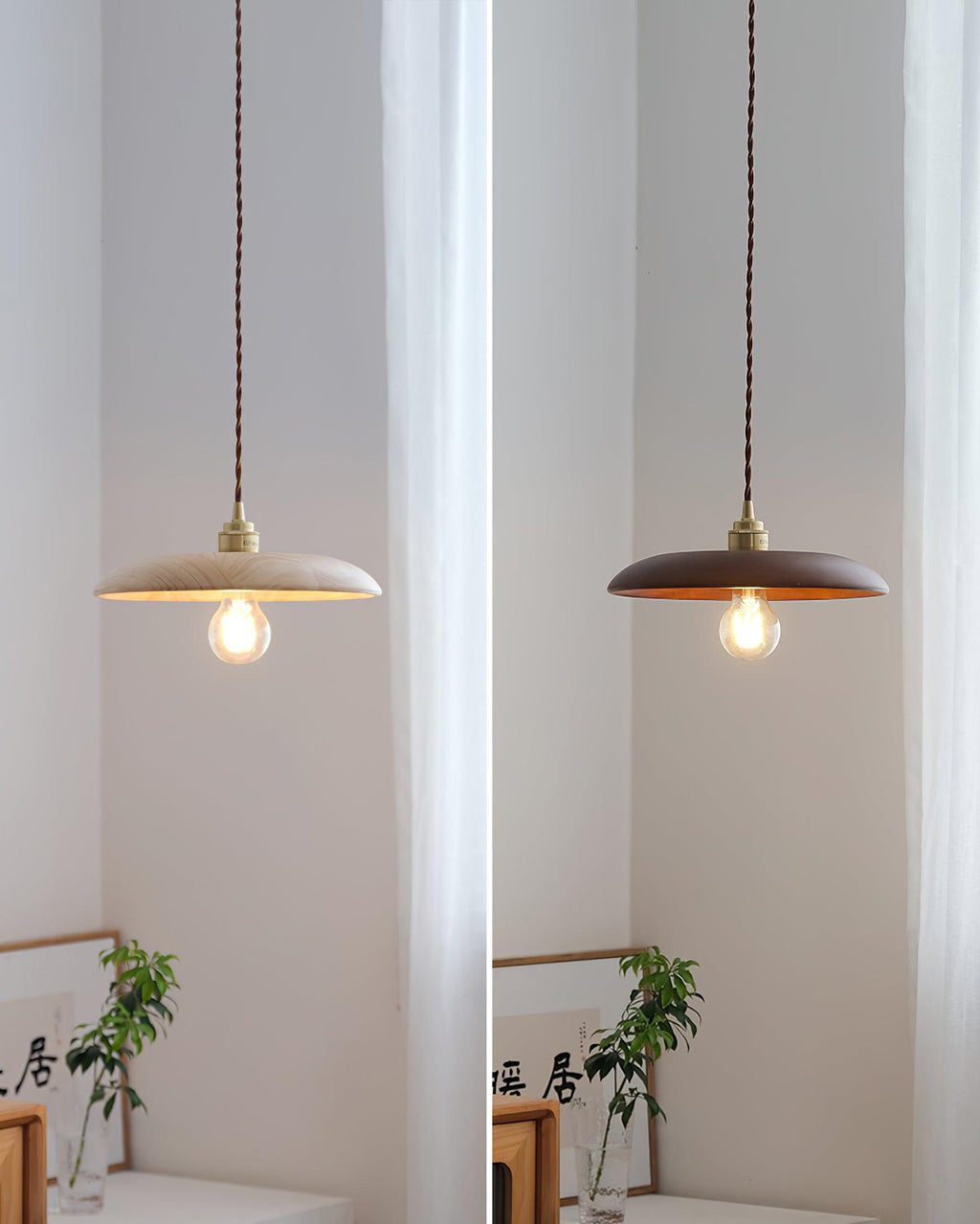 Rildenelyn Wood Pendant Light-Moonnatur