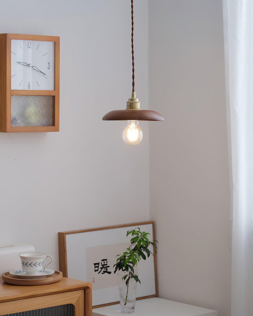 Rildenelyn Wood Pendant Light-Moonnatur