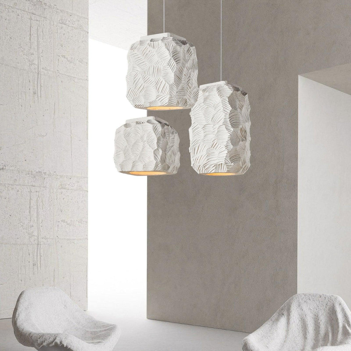 Trevenis Resin Pendant Light-Moonnatur