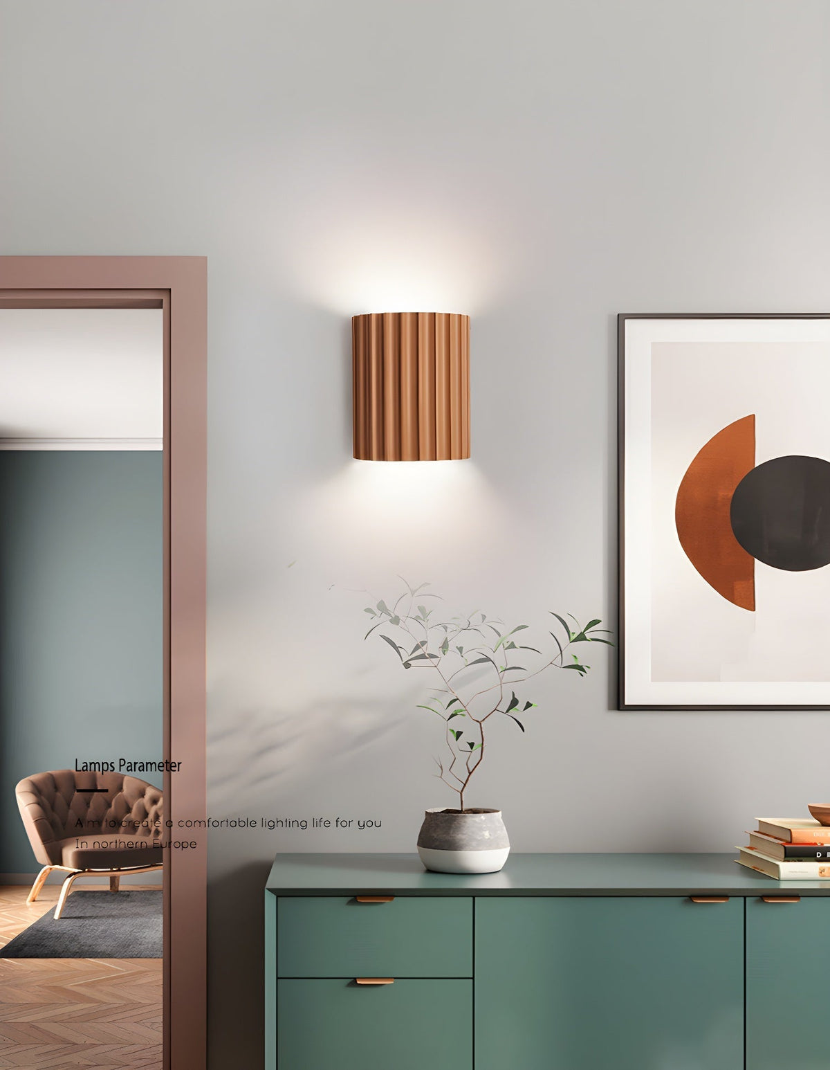 Kaelora Resin Wall Light-Moonnatur