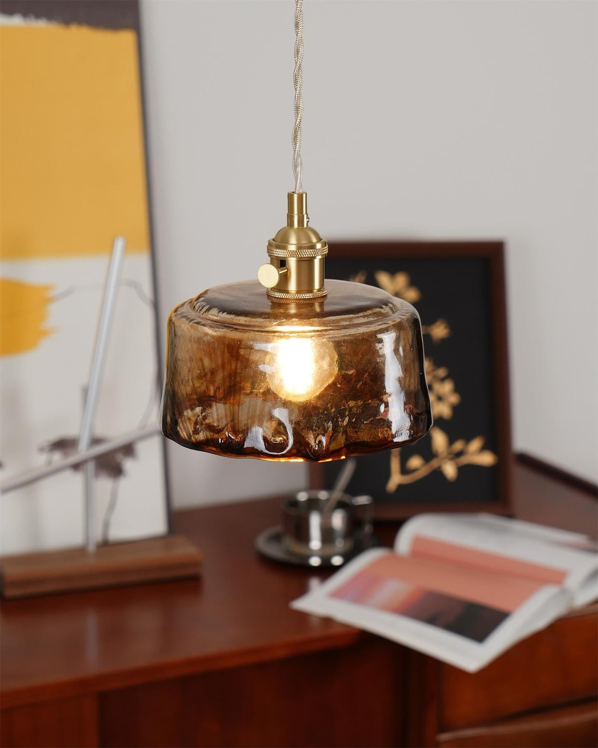Islenholm Glass Pendant Light-Moonnatur