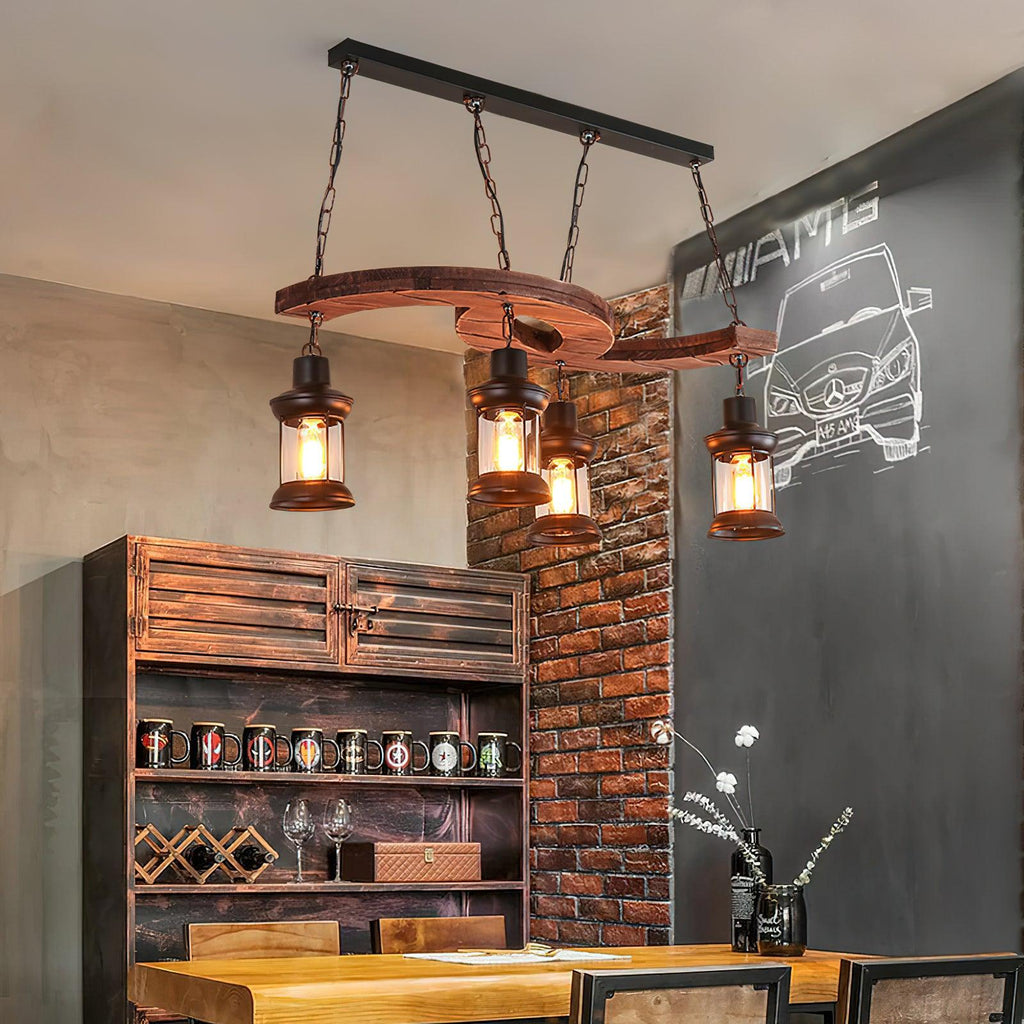 Fernora Wood Chandelier-Moonnatur