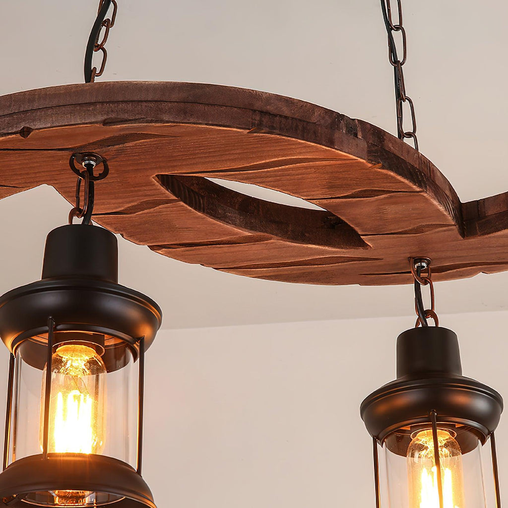 Fernora Wood Chandelier-Moonnatur