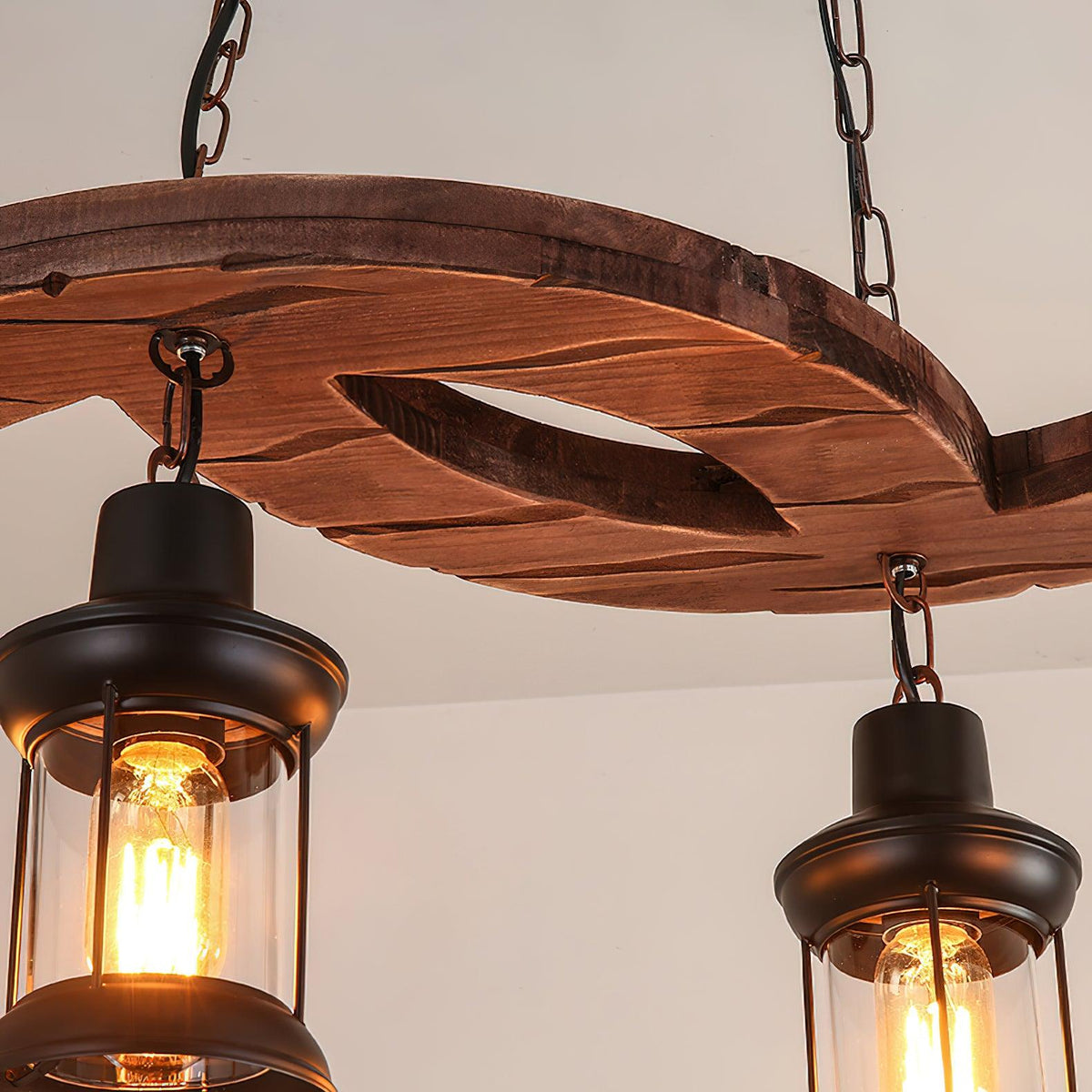 Fernora Wood Chandelier-Moonnatur