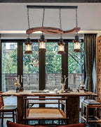 Fernora Wood Chandelier-Moonnatur