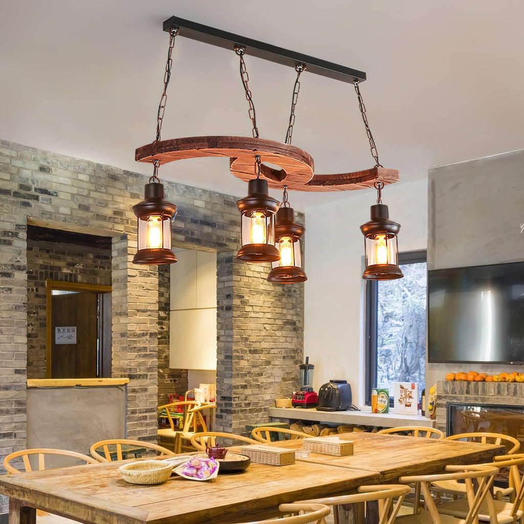 Fernora Wood Chandelier-Moonnatur