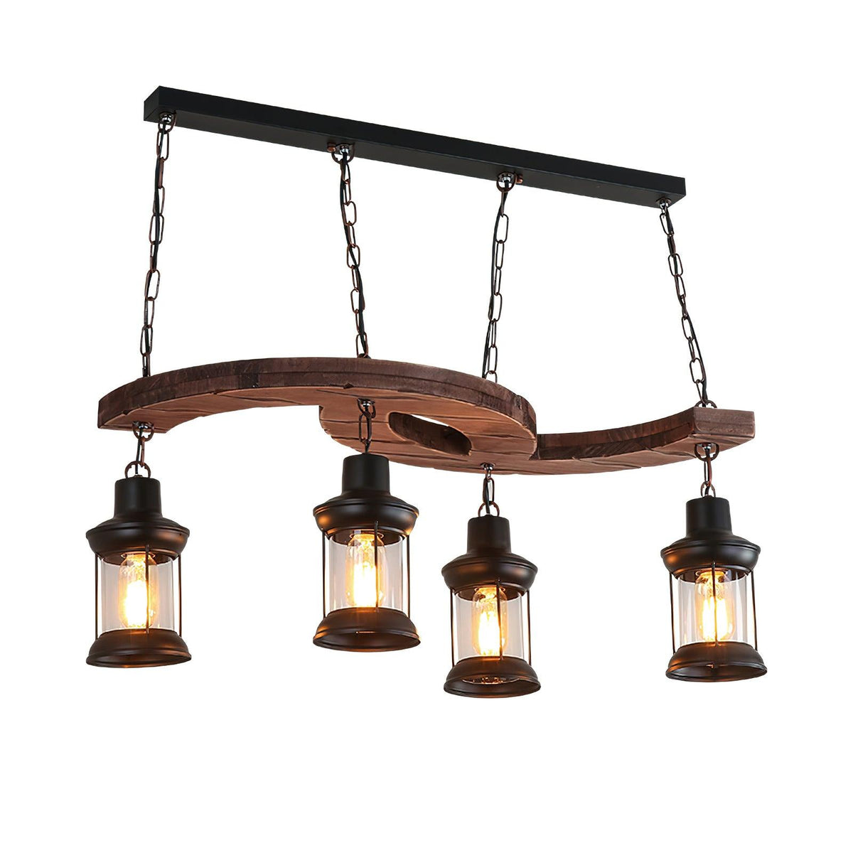 Fernora Wood Chandelier-Moonnatur