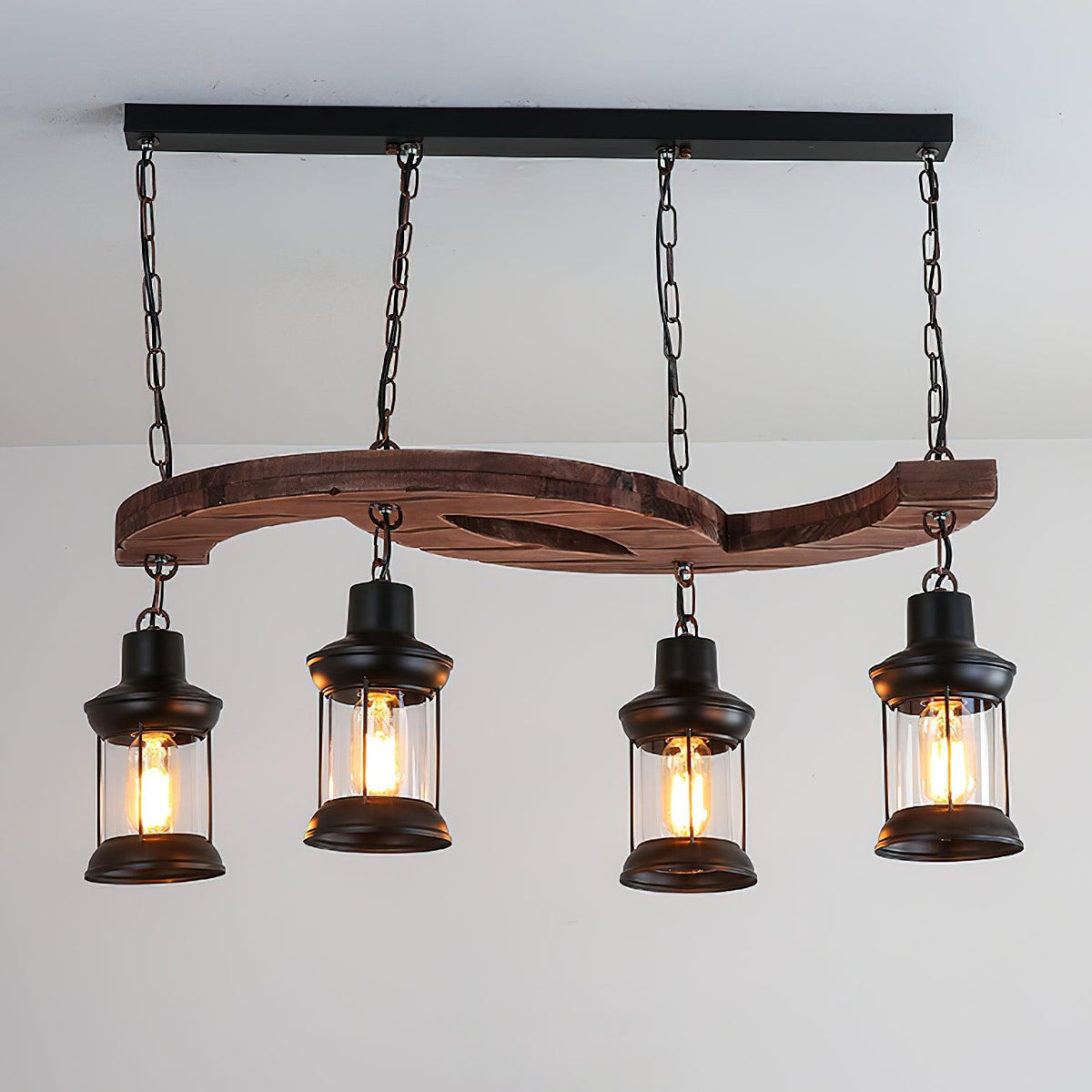 Fernora Wood Chandelier-Moonnatur