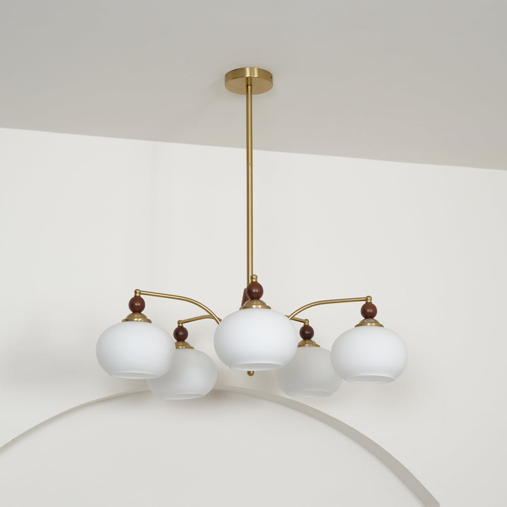 Gresellae Glass Chandelier-Moonnatur