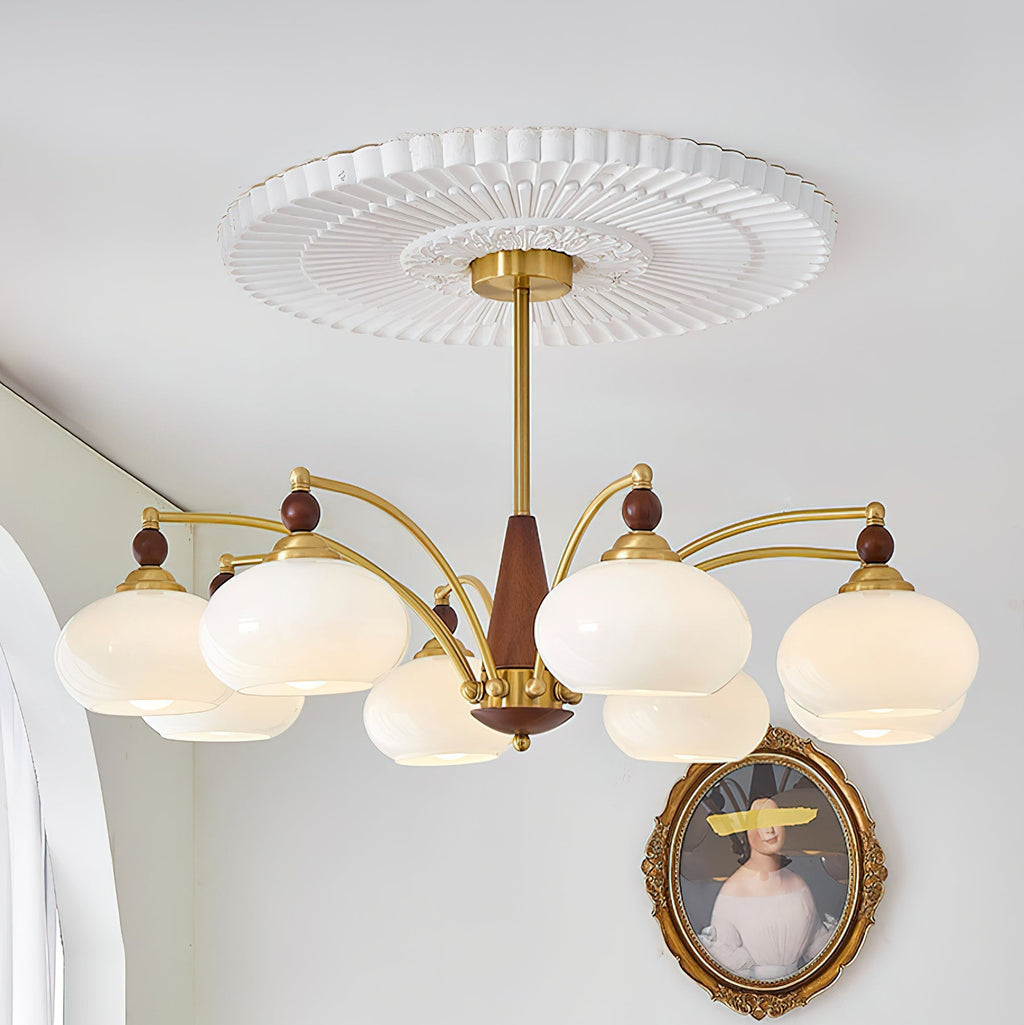 Yardenenelle Glass Chandelier-Moonnatur