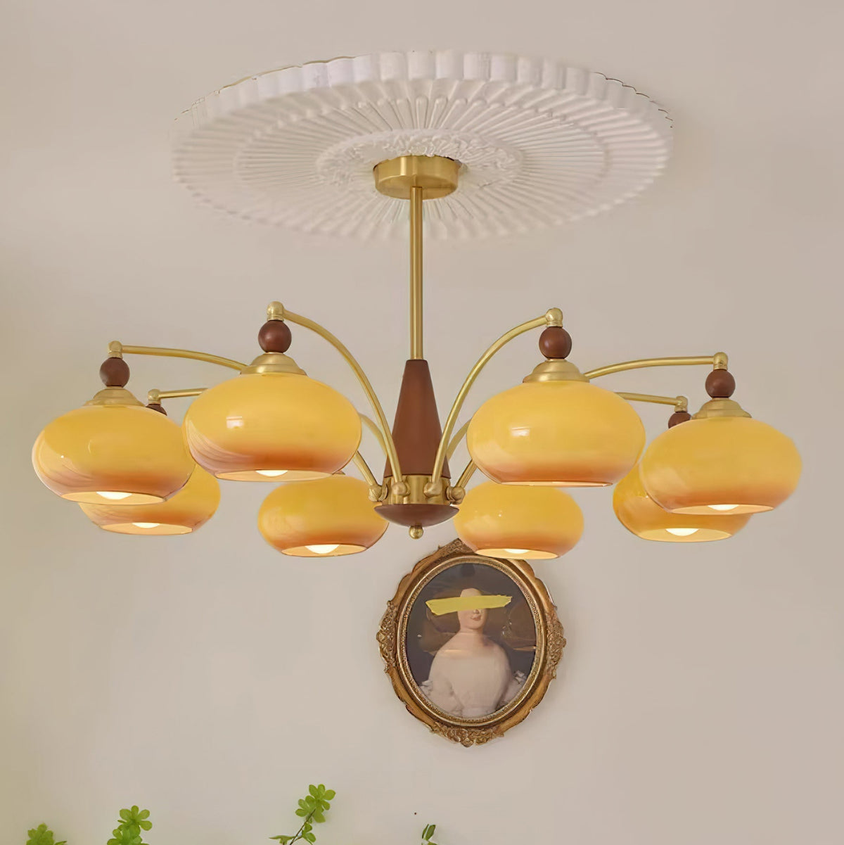 Yardenenelle Glass Chandelier-Moonnatur