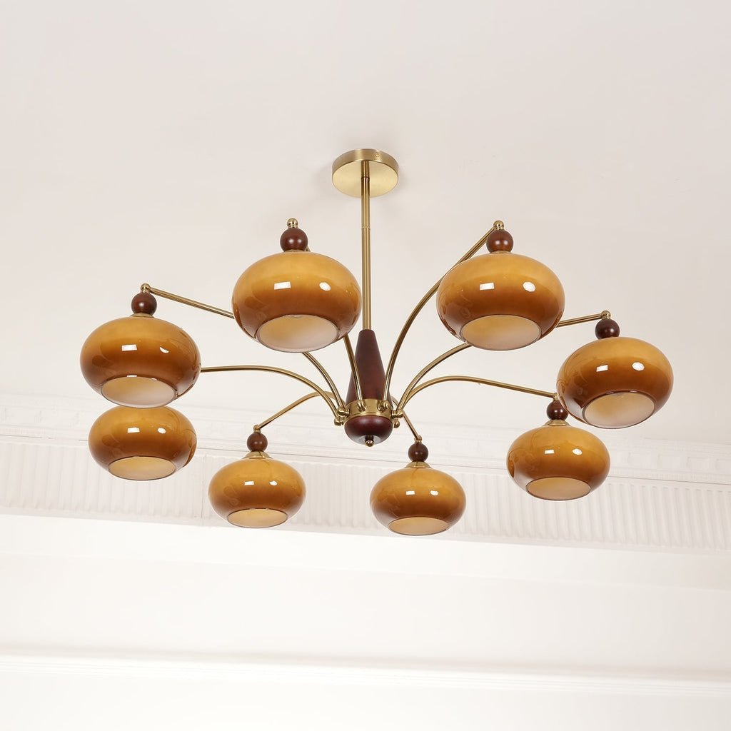 Gresellae Glass Chandelier-Moonnatur