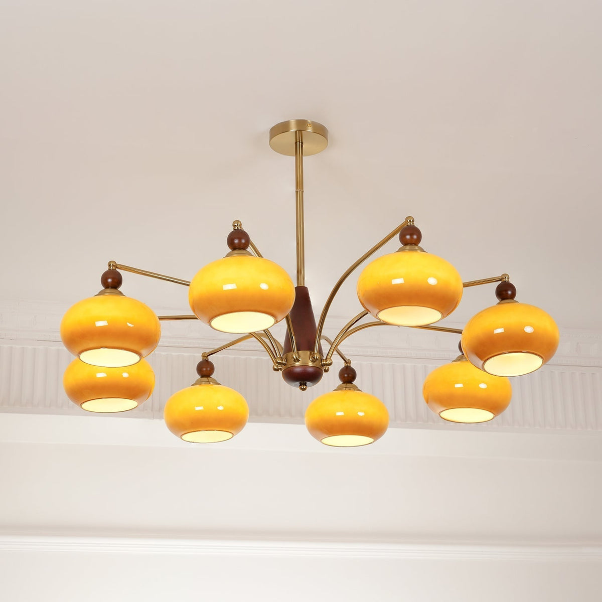 Gresellae Glass Chandelier-Moonnatur