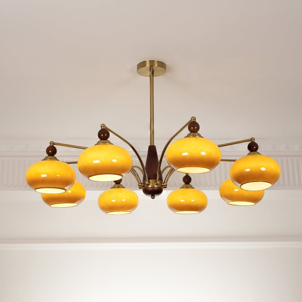 Gresellae Glass Chandelier-Moonnatur