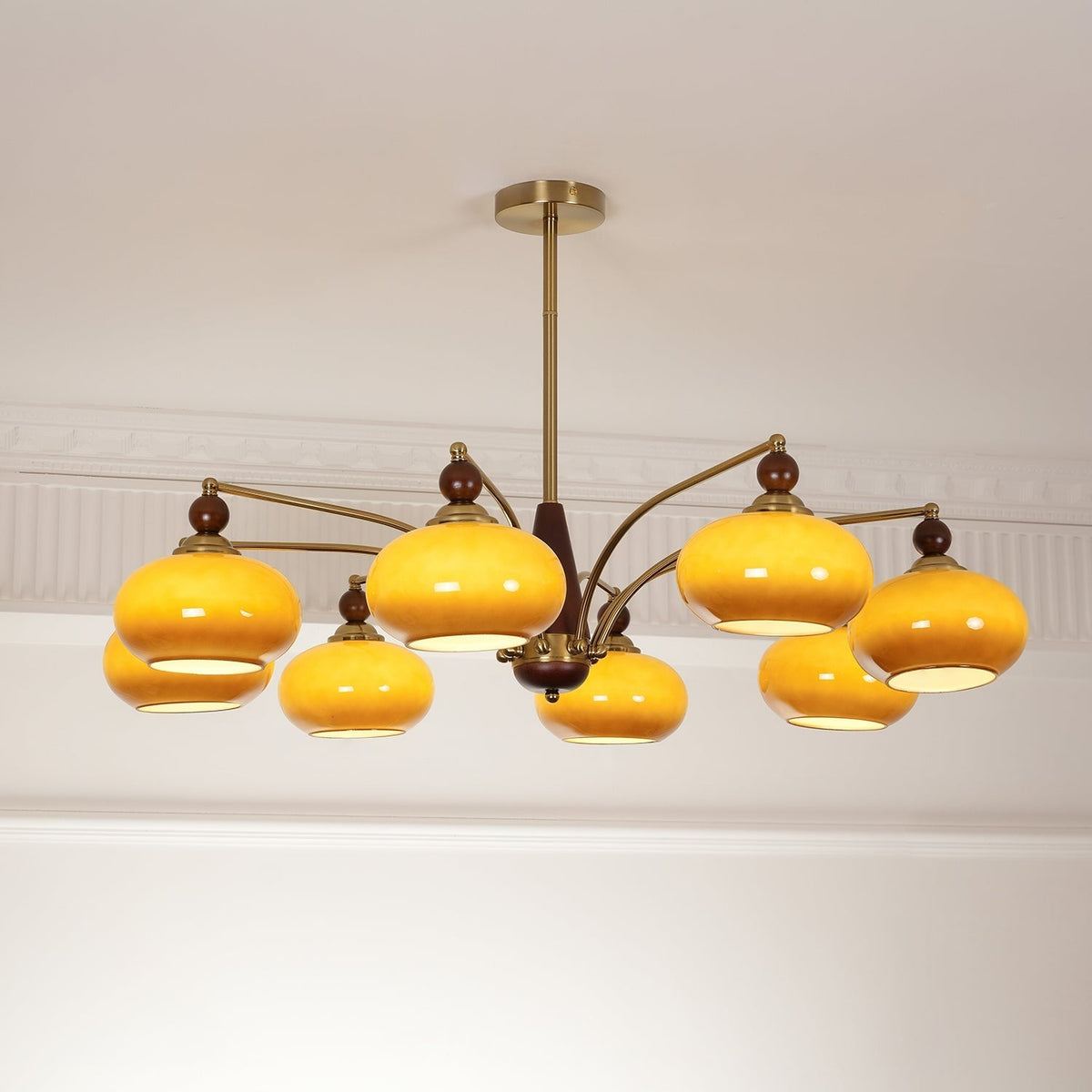 Gresellae Glass Chandelier-Moonnatur