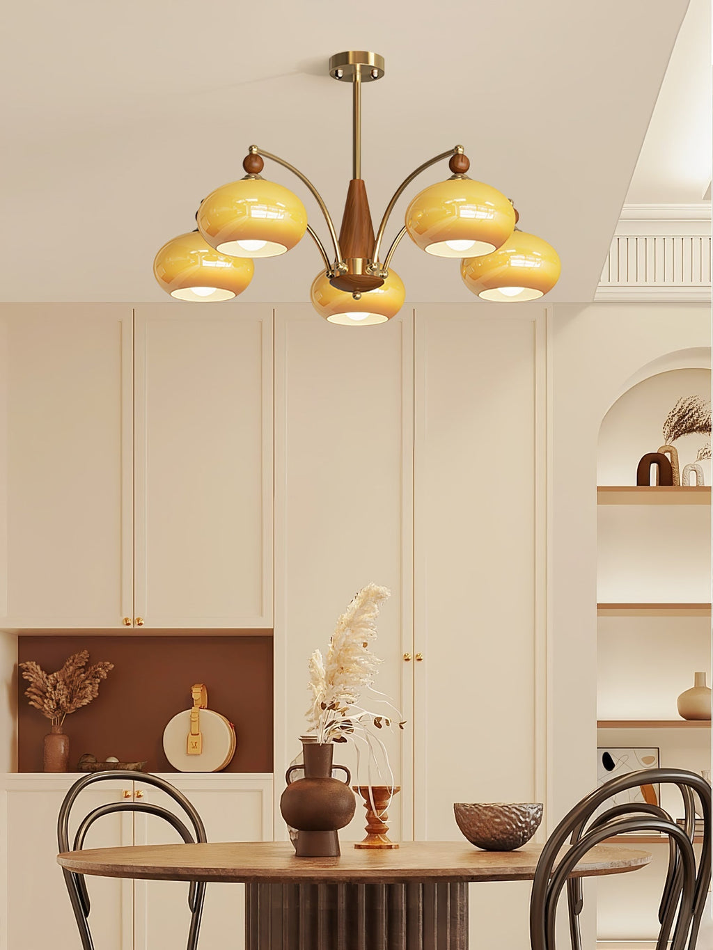 Gresellae Glass Chandelier-Moonnatur