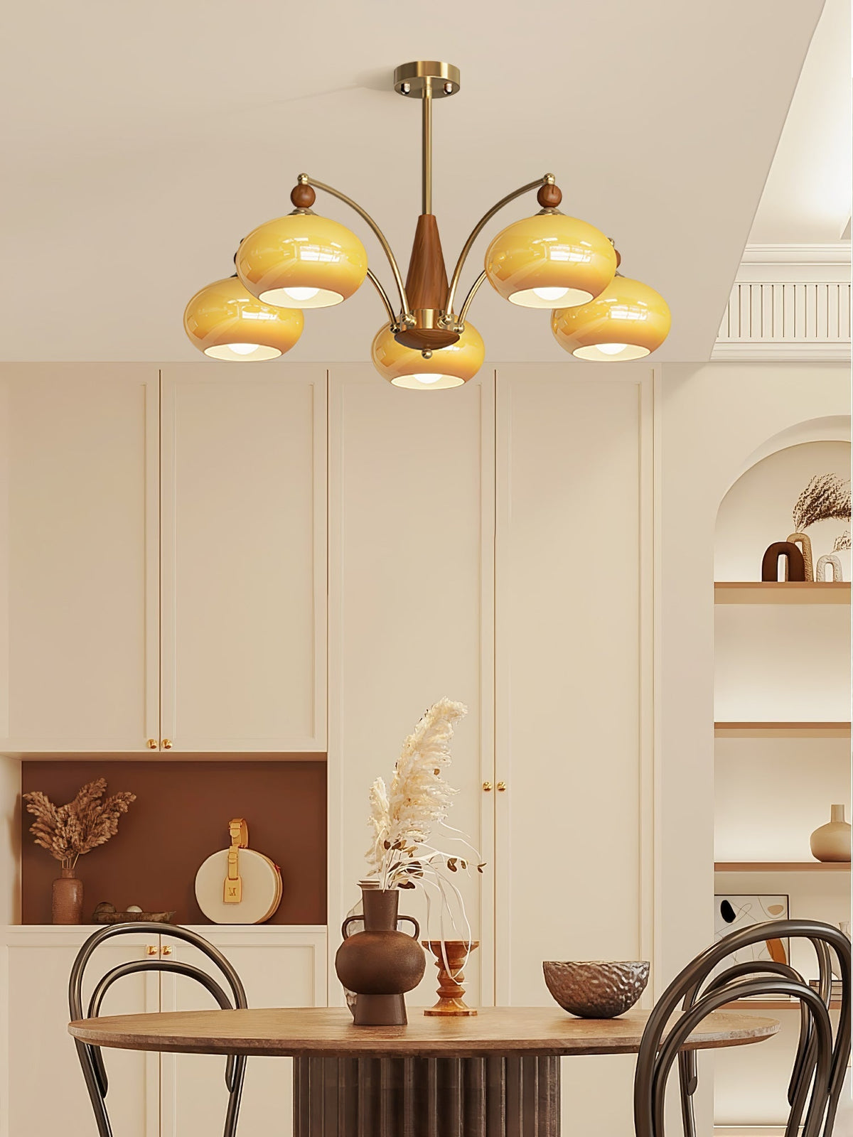 Gresellae Glass Chandelier-Moonnatur