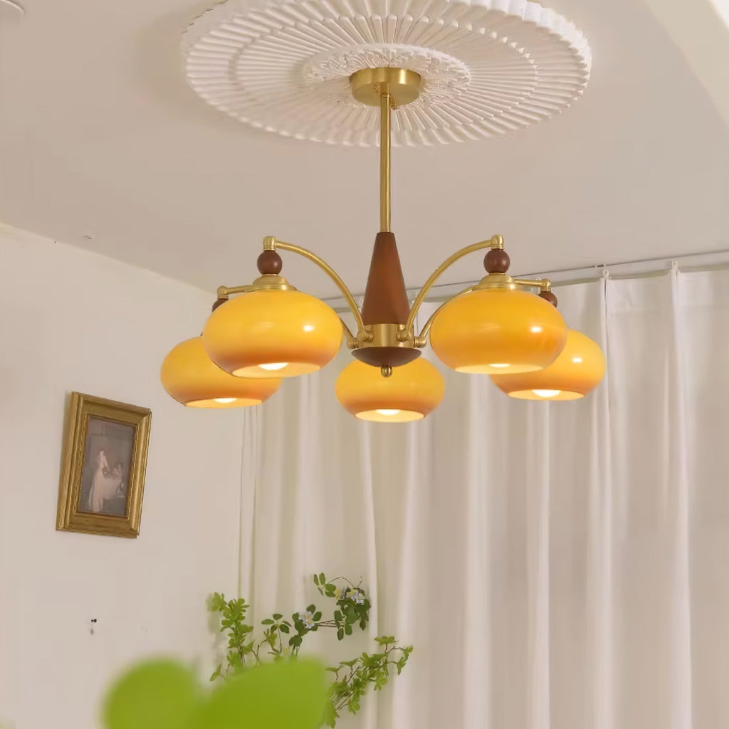 Gresellae Glass Chandelier-Moonnatur