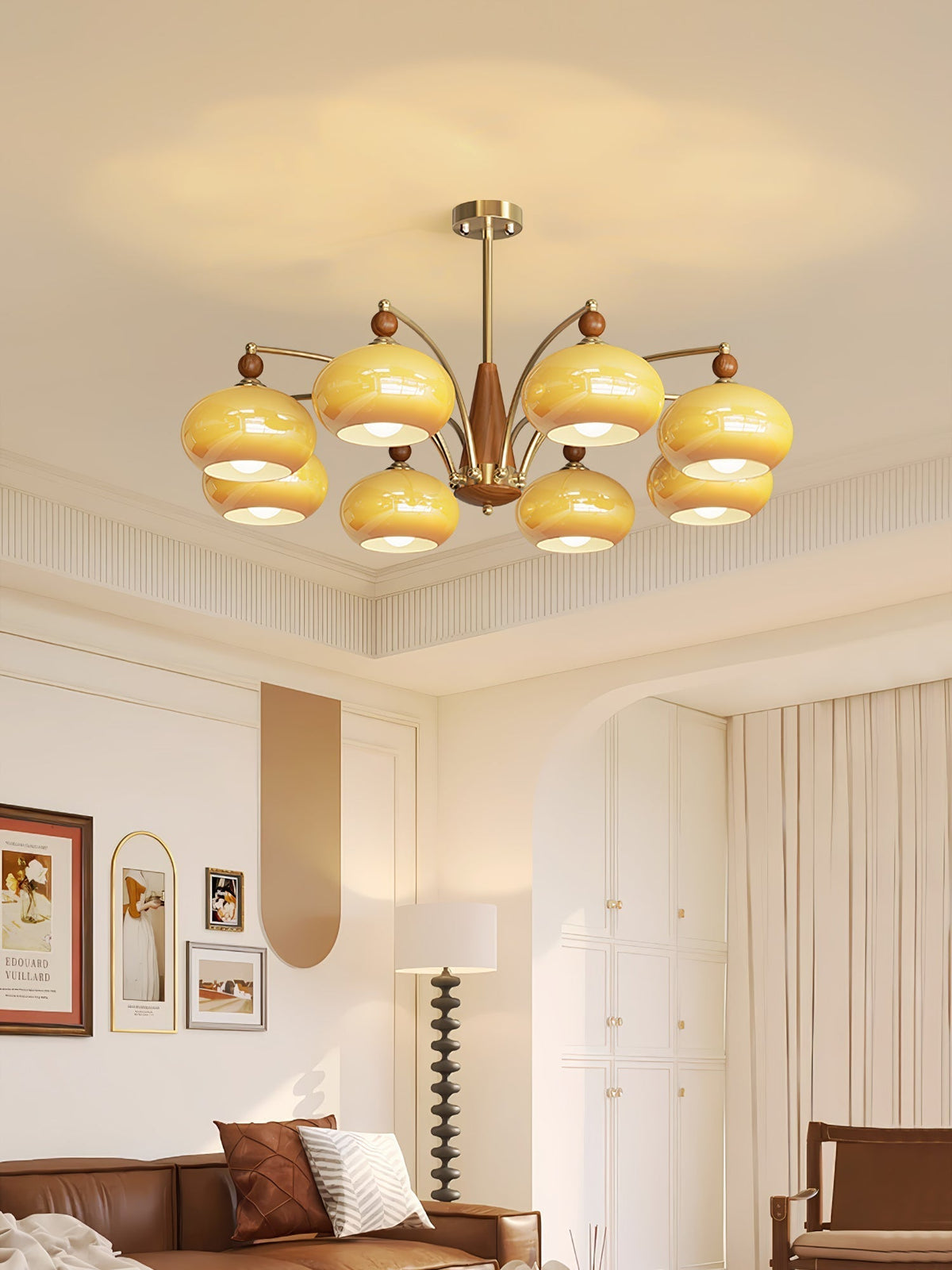 Gresellae Glass Chandelier-Moonnatur