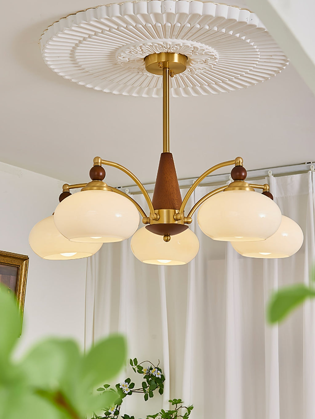 Gresellae Glass Chandelier-Moonnatur